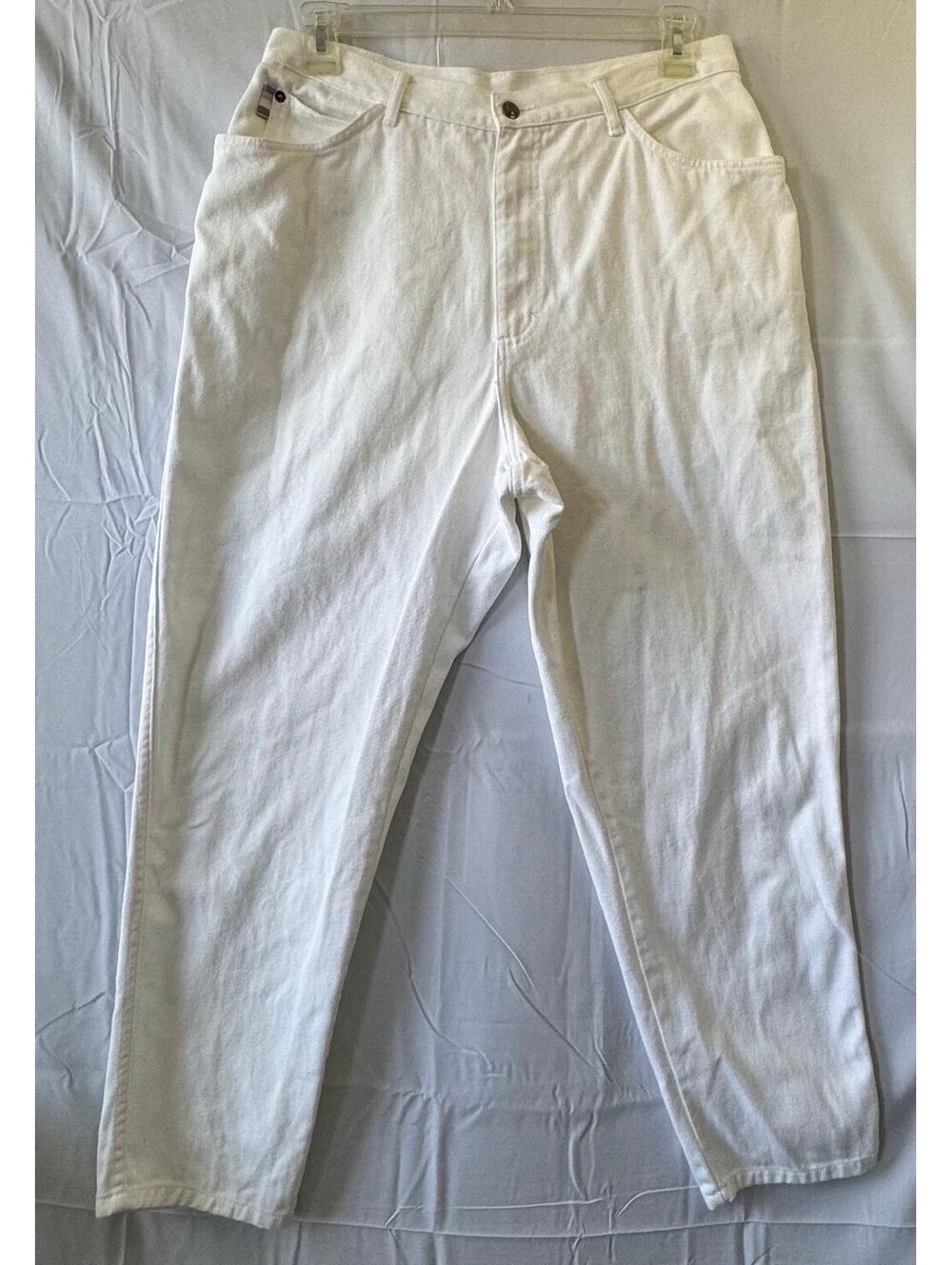 Gitano White Jeans Womens 20W 34x30 High Rise Mom Straight Cotton